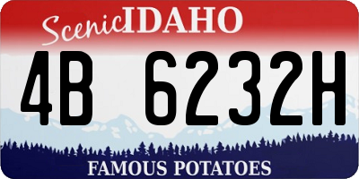 ID license plate 4B6232H