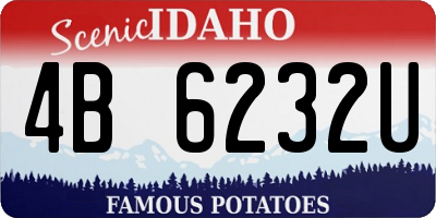 ID license plate 4B6232U