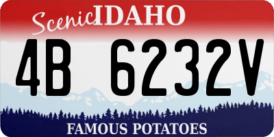 ID license plate 4B6232V