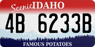 ID license plate 4B6233B