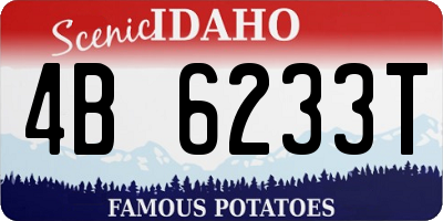 ID license plate 4B6233T