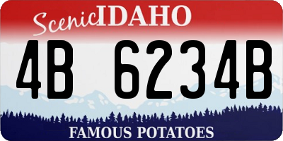 ID license plate 4B6234B