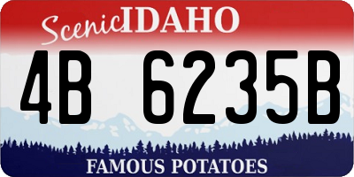 ID license plate 4B6235B