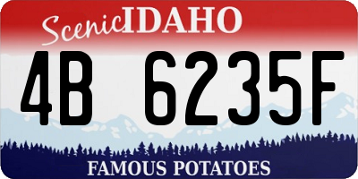 ID license plate 4B6235F