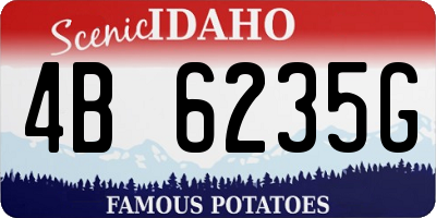 ID license plate 4B6235G