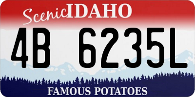 ID license plate 4B6235L