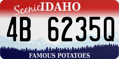 ID license plate 4B6235Q