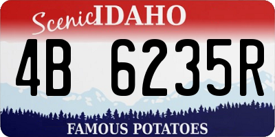 ID license plate 4B6235R