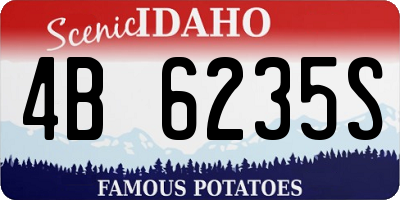 ID license plate 4B6235S