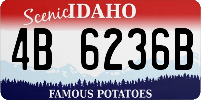 ID license plate 4B6236B