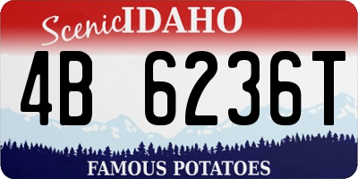 ID license plate 4B6236T