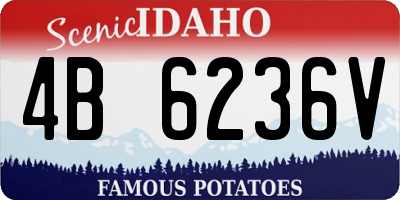 ID license plate 4B6236V