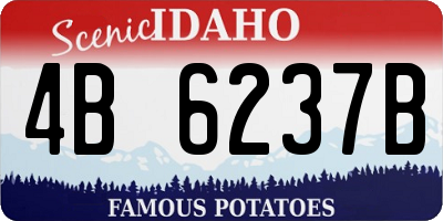 ID license plate 4B6237B