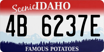 ID license plate 4B6237E