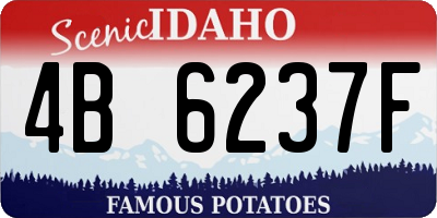 ID license plate 4B6237F