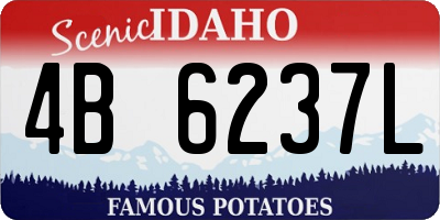 ID license plate 4B6237L