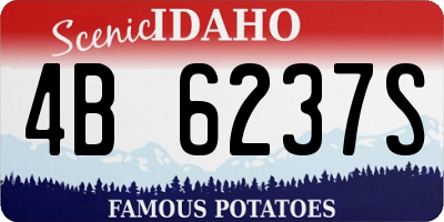 ID license plate 4B6237S