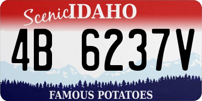 ID license plate 4B6237V