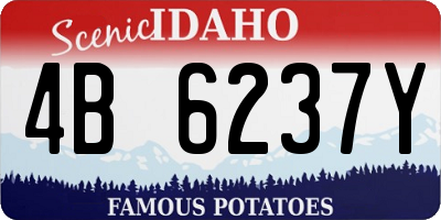 ID license plate 4B6237Y