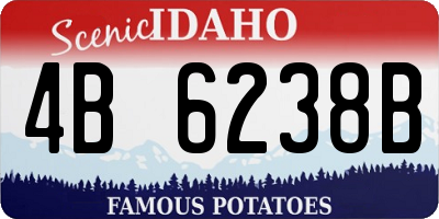 ID license plate 4B6238B