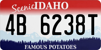 ID license plate 4B6238T