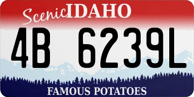 ID license plate 4B6239L