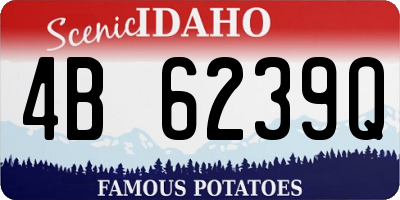 ID license plate 4B6239Q