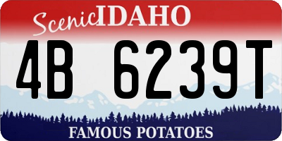 ID license plate 4B6239T