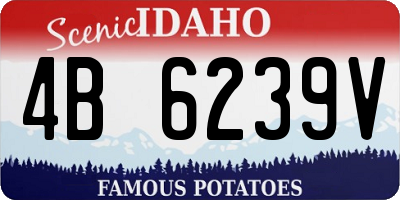 ID license plate 4B6239V