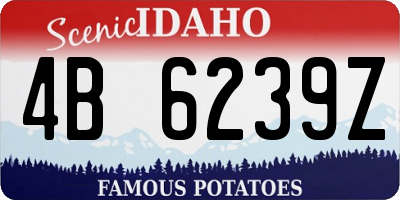 ID license plate 4B6239Z