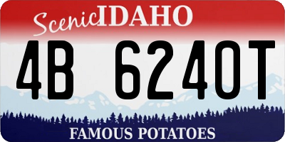 ID license plate 4B6240T