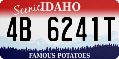 ID license plate 4B6241T