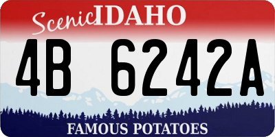 ID license plate 4B6242A