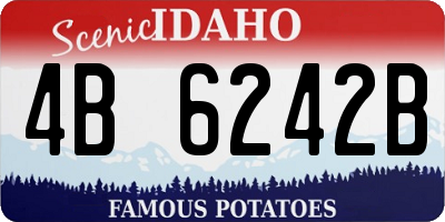 ID license plate 4B6242B