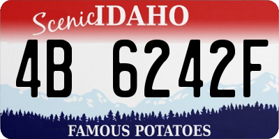 ID license plate 4B6242F