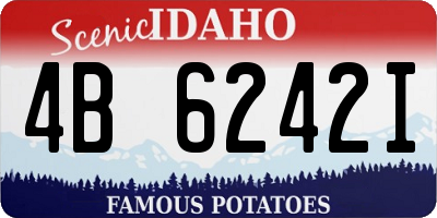 ID license plate 4B6242I