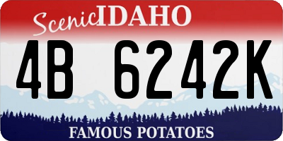 ID license plate 4B6242K