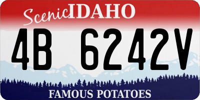 ID license plate 4B6242V