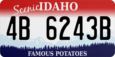 ID license plate 4B6243B