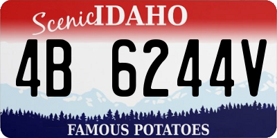 ID license plate 4B6244V