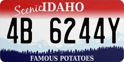 ID license plate 4B6244Y