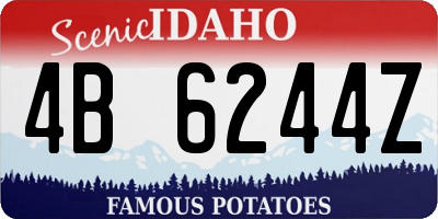 ID license plate 4B6244Z