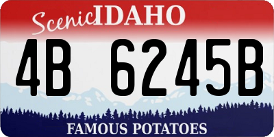 ID license plate 4B6245B