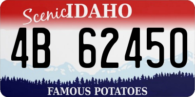 ID license plate 4B6245O