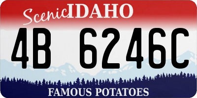 ID license plate 4B6246C
