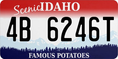 ID license plate 4B6246T