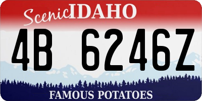 ID license plate 4B6246Z