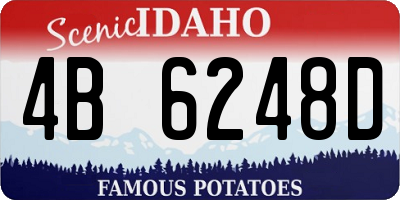 ID license plate 4B6248D