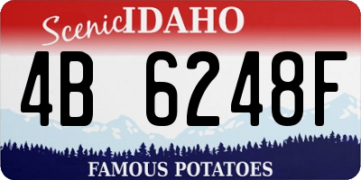 ID license plate 4B6248F