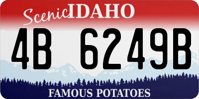 ID license plate 4B6249B